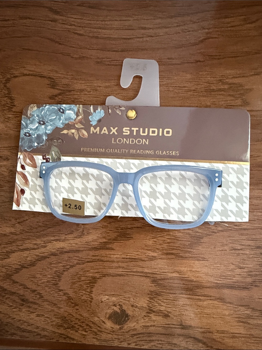 Max Studio Kids Light Blue Reading Glasses +2.50